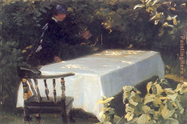 Mesa en el jardin painting - Peder Severin Kroyer Mesa en el jardin art painting